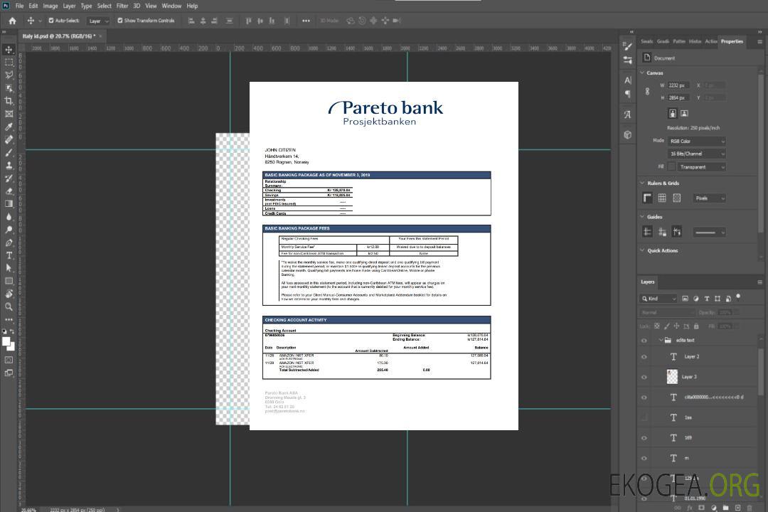 Banque Pareto de Norvège template Banque Pareto de Norvège template